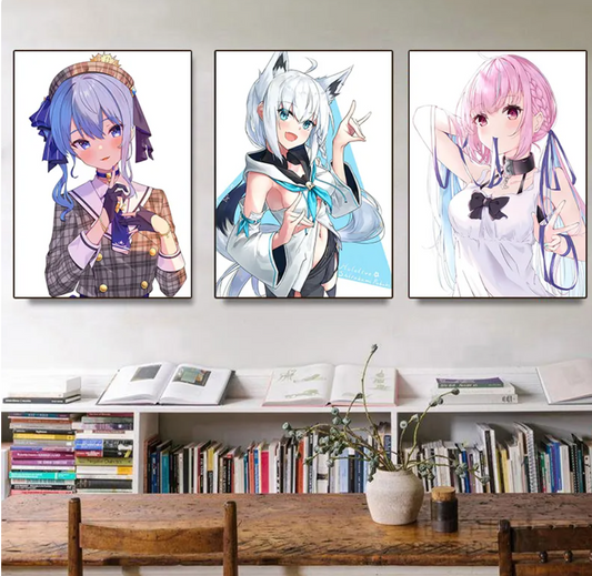 Hololive Posters and Prints Canvas Painting
