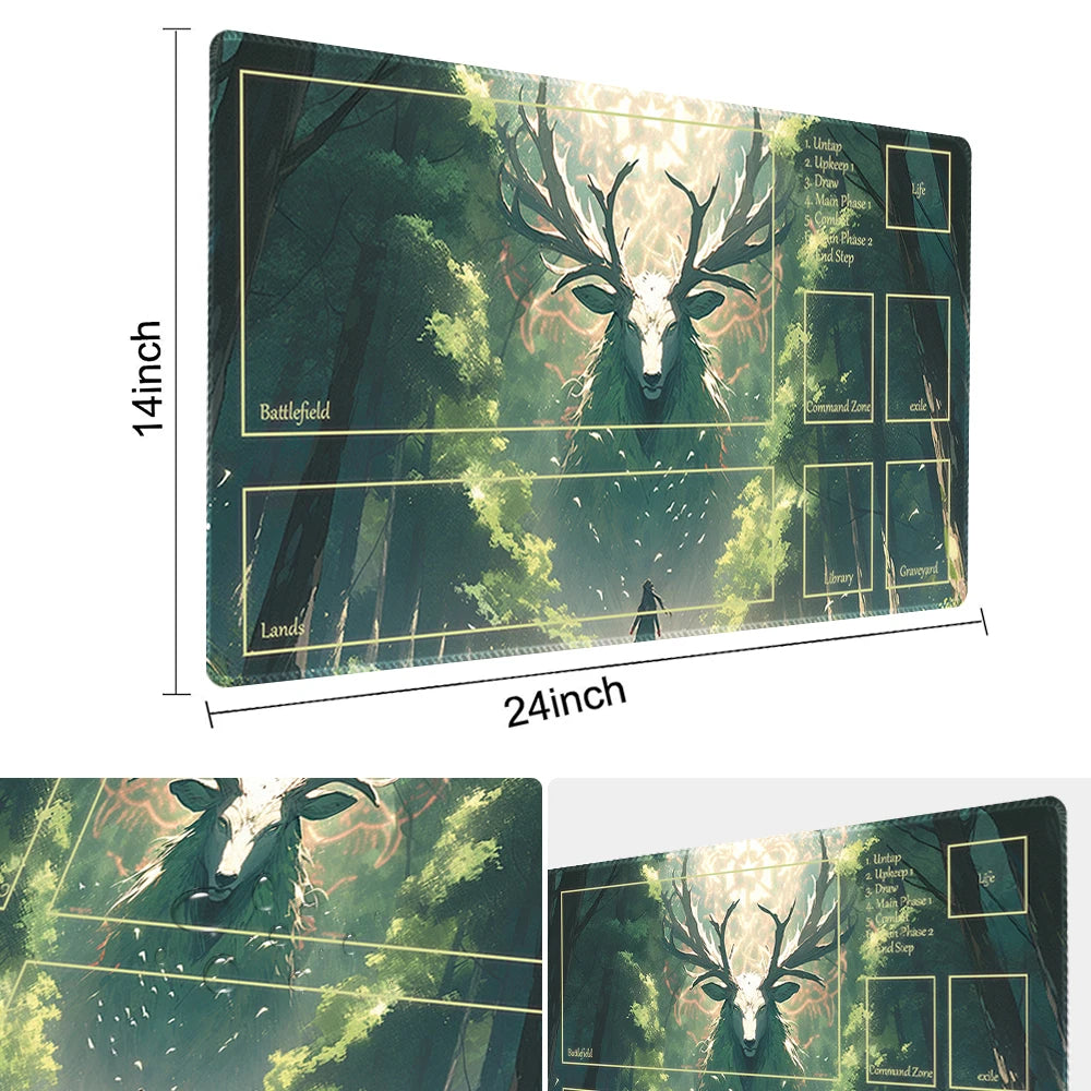 Deer in the woods - MTG Themed TCG Playmat