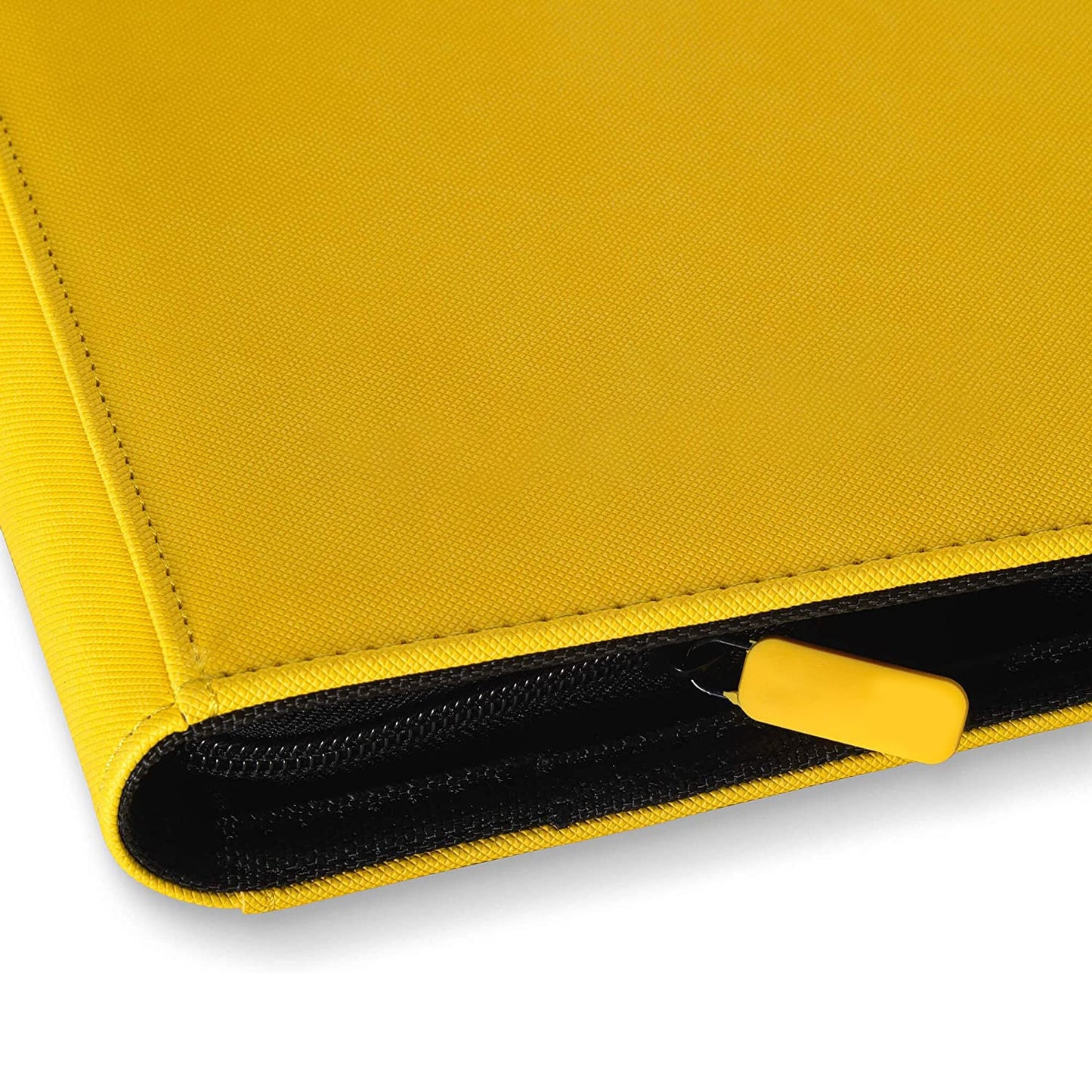 Premium Zip Binder 9 Pocket Trading Card Album Folder - Yellow
