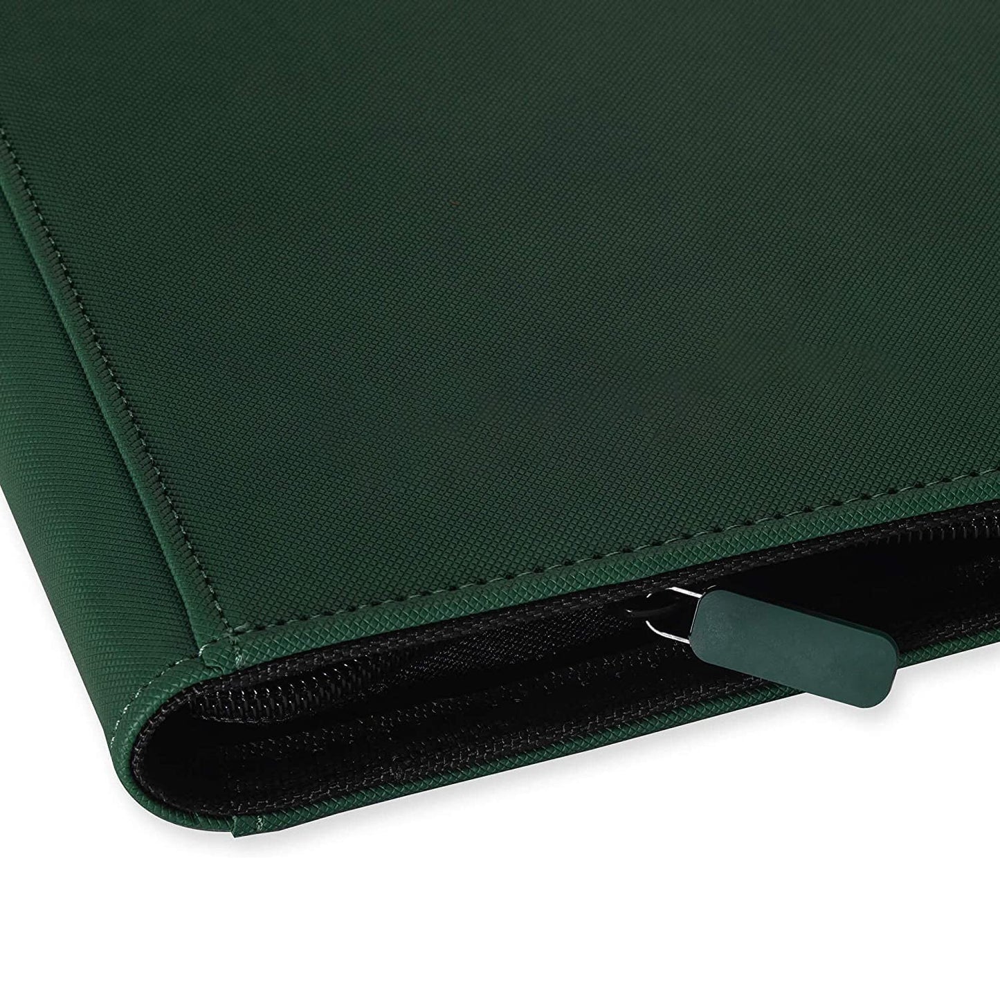 Premium Zip Binder 9 Pocket Trading Card Album Folder - Green